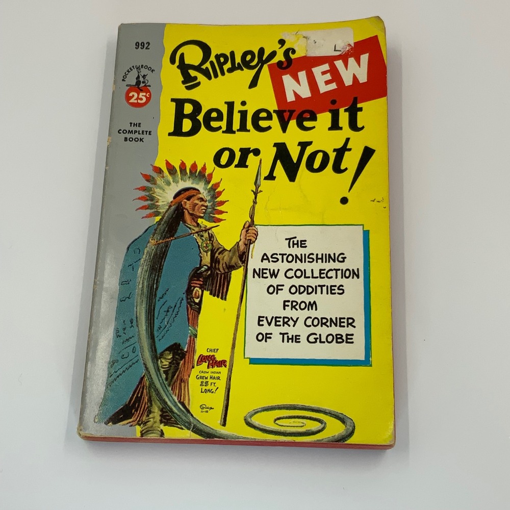 Vintage 1957 Ripleys New Believe It or Not‎ Pocket Book Paperback 5th Printing